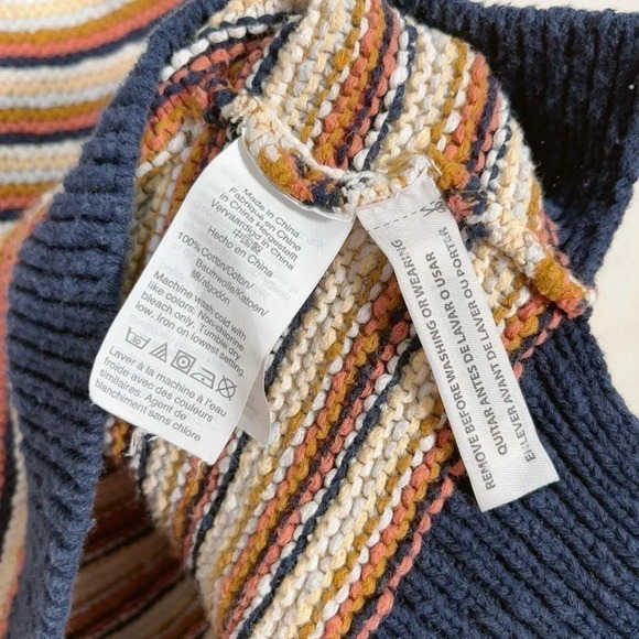 Madewell V-neck Multicolor  Striped Sweaters - Picture 9 of 13